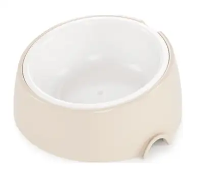 ALTA Лего-Миска с наклоном для собак и кошек, бежевая