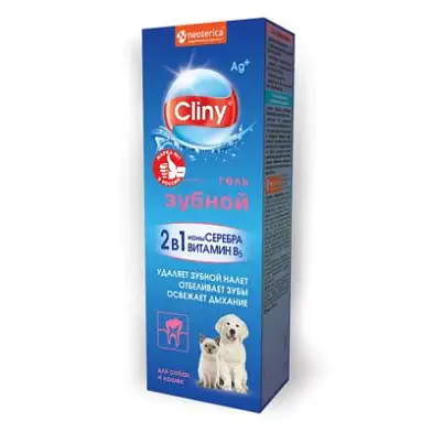 Cliny зубной гель для кошек и собак